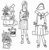 Paper Doll sketch template