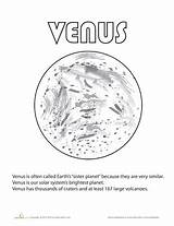 Venus Planet Astrology Colouring sketch template