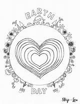 Earth Coloring Pages Heart Color Sheet Printable Onlinecoloringpages sketch template