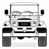 Toyota Fj Fj45 Bandeirante Landcruiser 4x4 Fj40 Camionetas sketch template