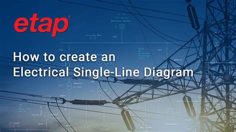 design  model  electrical single  diagram  etap youtube