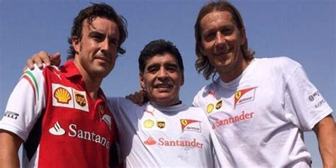 Fernando Alonso Teams Up With Diego Maradona In Training