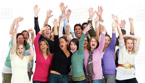 group  people cheering stock photo dissolve