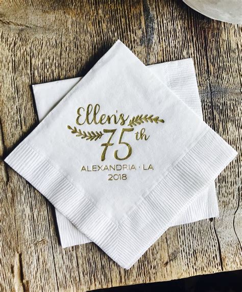 personalized napkins monogrammed custom paper cocktail etsy