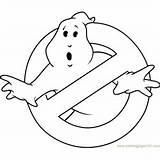 Ghostbusters Logo Coloring Pages Ghostbuster Kids sketch template