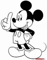 Mickey Mouse Coloring Pages Printable Sheets Disney Print Book Cartoon Printables Finger Color Holding Kids Characters Mikey Minnie Baby Standing sketch template