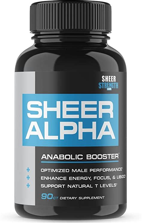 sheer alpha testosterone booster supplement 90 capsules
