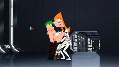 image phineas and ferb hug stormtrooper candace