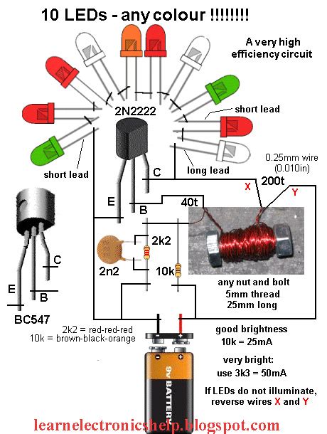 led circuit diagram  volt led circuit diagram learn basic electronicscircuit diagram