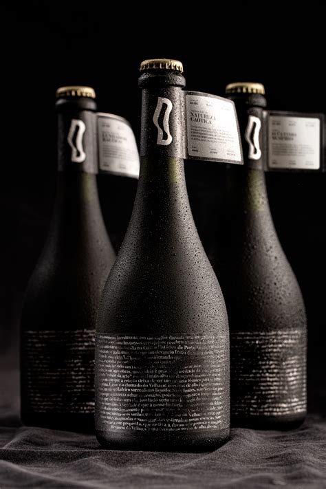 beer label plays  typography  order  create  mysterious eye catching
