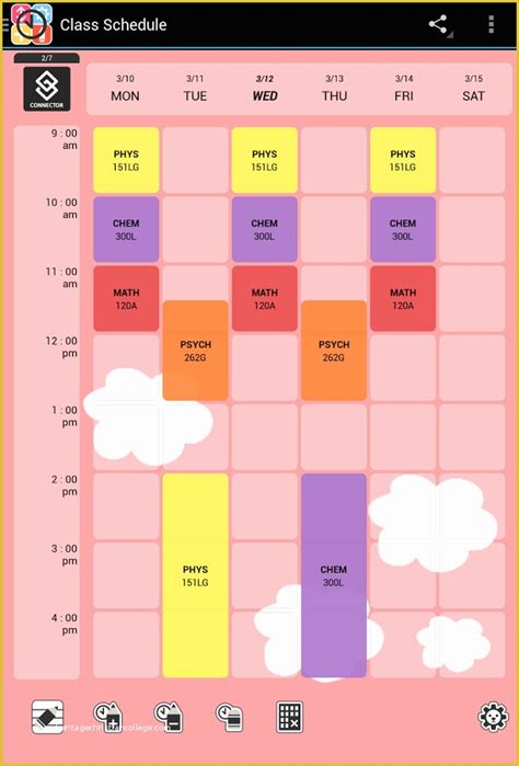 template maker  cute class schedule maker heritagechristiancollege