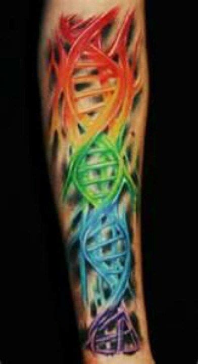 “same dna but born this way ” lady gaga inked inkedmag tattoo rainbow love pride gay