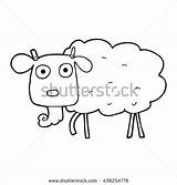 Muddy Coloring Field Designlooter Freehand Goat Drawn Cartoon sketch template
