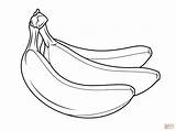 Banana Coloring sketch template