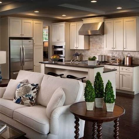 nice  cozy open kitchen designs ideas  living room   open concept kitchen