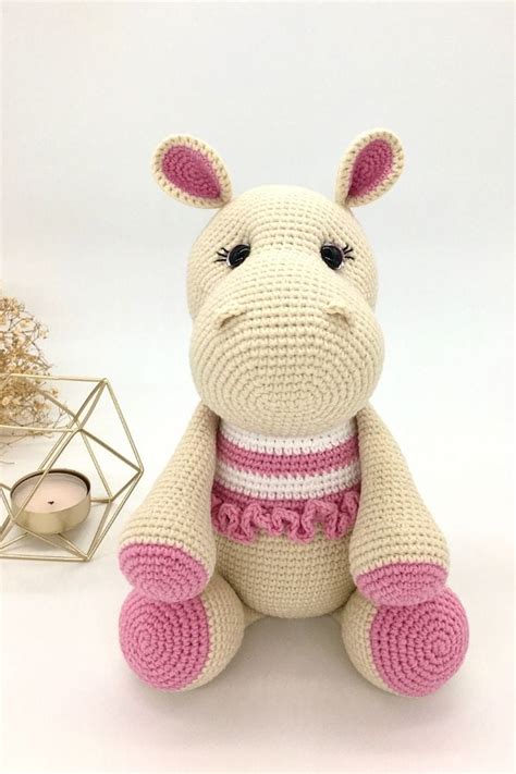 crochet hippo pattern cuddly stitches craft