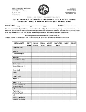 educational background form fill  printable fillable blank