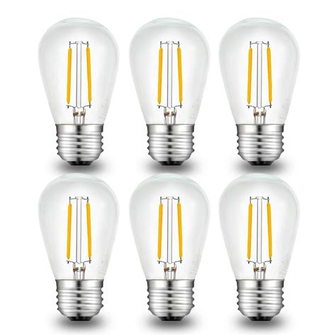 pack  led outdoor edison light bulbs  patio string light bulbs replacement  dimmable