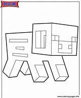 Coloring Pig Minecraft Pages Printable Color Info sketch template