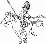 Indiani Cheval Indianer Indien Pferd Colorier Indians Ausmalbild Indios Indiano Farwest Malvorlage Plains Llanura Cavallo Indiaan Paard Indio Caballo Indiens sketch template