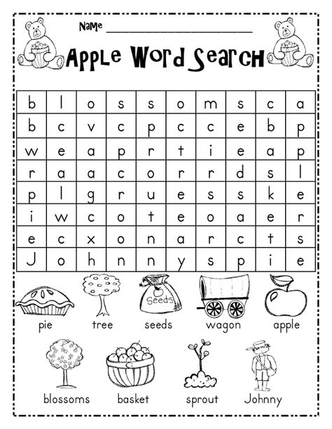 kid word searches activity shelter
