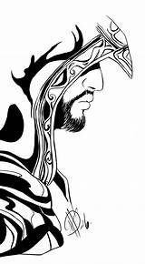 Creed Ezio Valhalla Revelations Desenhar Clipstudiopaint Blackandwhite Antihero Rogue sketch template