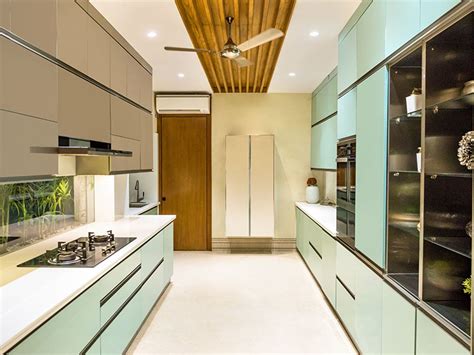 parallel kitchen designs   home beautiful homes