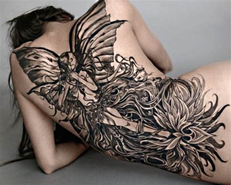 47 Fairy With Flowers Tattoos Ideas