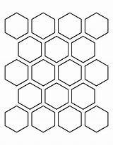 Winckelmans Patternuniverse Stencils Octagon Shapes Schablonen Sechseck Hexagons Esagoni Ausdrucken Esagonale Reticolo Quilting Esagono Vorlagen Schablone Tegelgalerie sketch template