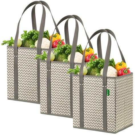 creative green life reusable grocery bags  pack