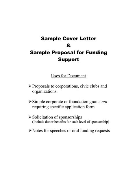 effective grant request letter templates