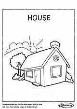 House Coloring Worksheets Kids Worksheet Kidloland Printable sketch template