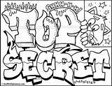Graffiti Coloring Sketches Pages Grafiti Most sketch template