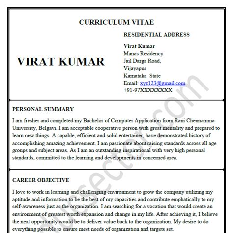 cv resume educsector