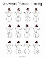 Tracing Snowman Number Coloring Numbers School Worksheets Twistynoodle Preschool Print Favorites Login Add Choose Board sketch template