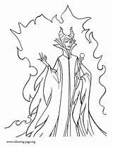 Maleficent Powerful Coloring sketch template