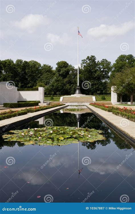 american war cemetery stock image image  pole lillies