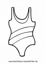 Badeanzug Ausmalbilder Badekleidung Malvorlagen Ausmalen Bekleidung Kostenlose Kleider Kleid sketch template