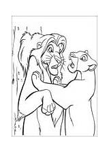 Coloring Sarabi Lion Musafa Lioness Mufasa Pages King sketch template