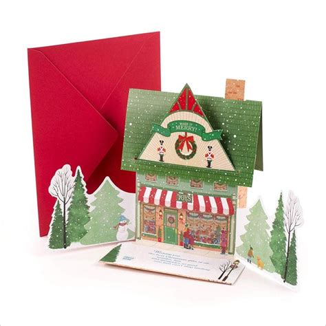 beautiful handmade pop   cut  christmas greeting cards