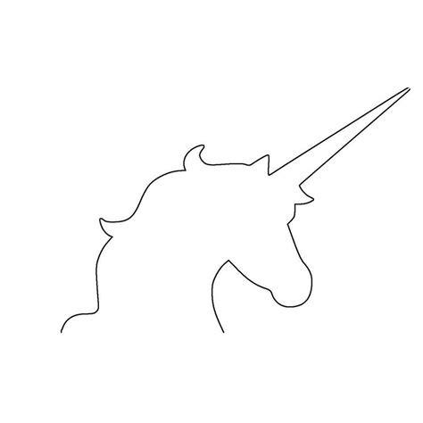 unicorn head template printable