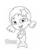 Coloring Oona Bubble Guppies Pages Cartoons Bubbles Ws sketch template