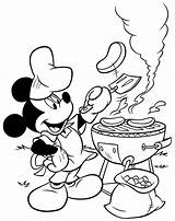 Coloring Pages Disney Summer Mickey Mouse Choose Board Cartoon Color sketch template