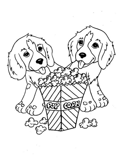 cute dog animal coloring pages books  print