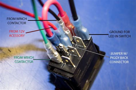 light rocker switch wiring