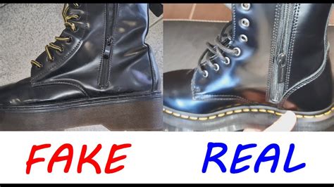 dr martens zipper boots real  fake   spot fake  martens jadon boots youtube