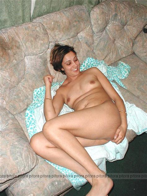 hairy pussy indian milf teasing all naked on the sofa picture 4