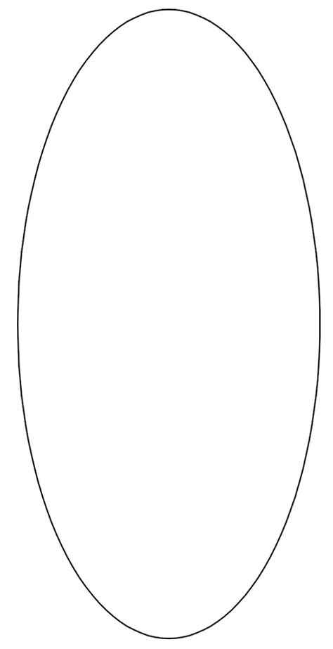 large oval template clipart