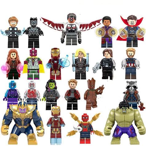 avengers endgame  super heroes minifigures lego compatible super