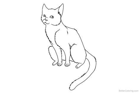 cat coloring pages clipart  printable coloring pages